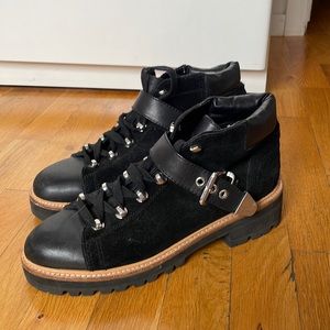 Marc fisher ankle lace up boots
